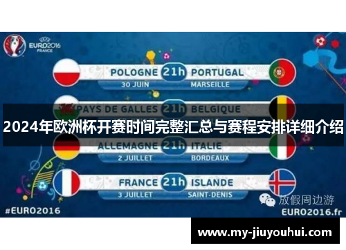 2024年欧洲杯开赛时间完整汇总与赛程安排详细介绍